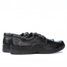 Herren Casual / Elegante Schuhe 752 schwarzes Leder