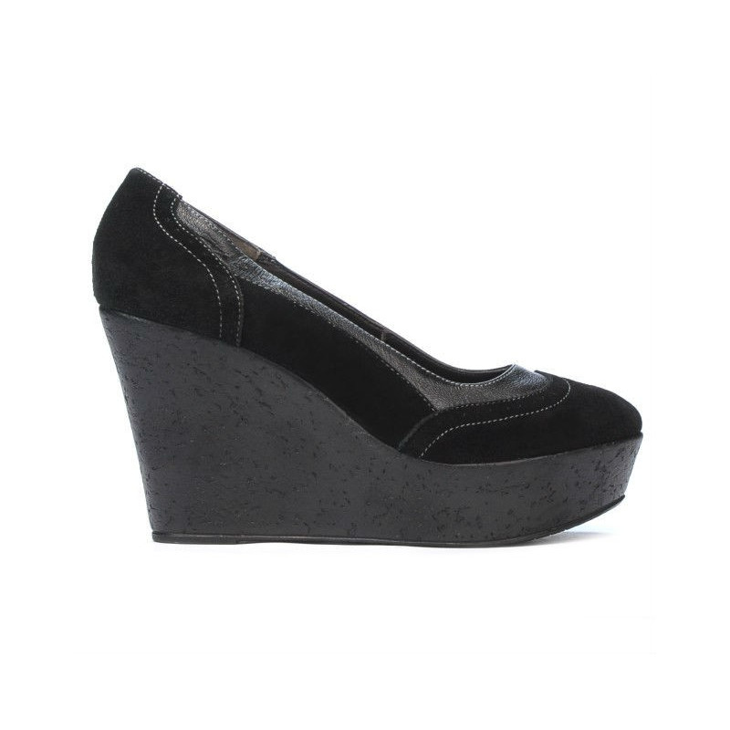 Damen Freizeitschuhe 630 schwarz Velours
