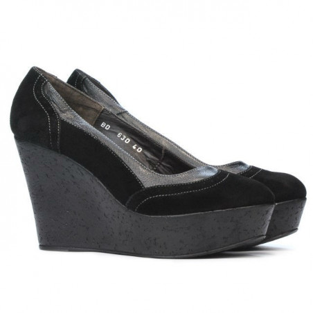 Damen Freizeitschuhe 630 schwarz Velours