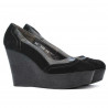 Damen Freizeitschuhe 630 schwarz Velours
