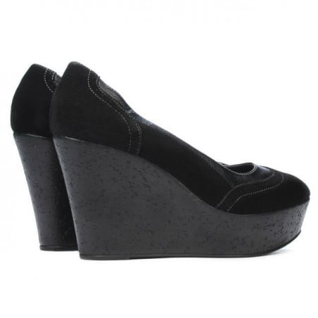 Damen Freizeitschuhe 630 schwarz Velours