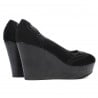 Damen Freizeitschuhe 630 schwarz Velours