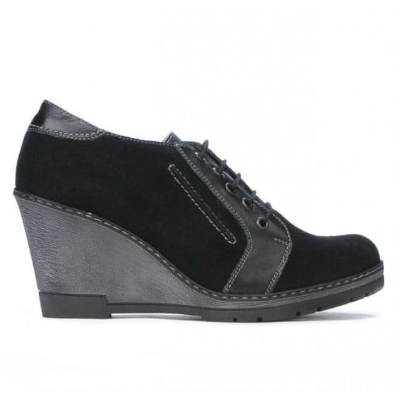 Damen Freizeitschuhe 625 schwarz kombiniert Veloursleder Damen Freizeitschuhe 625 schwarz kombiniert Veloursleder