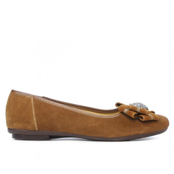 Damen-Ballerinas 181 braun Velours