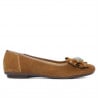 Damen-Ballerinas 181 braun Velours