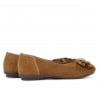 Damen-Ballerinas 181 braun Velours