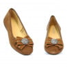Damen-Ballerinas 181 braun Velours