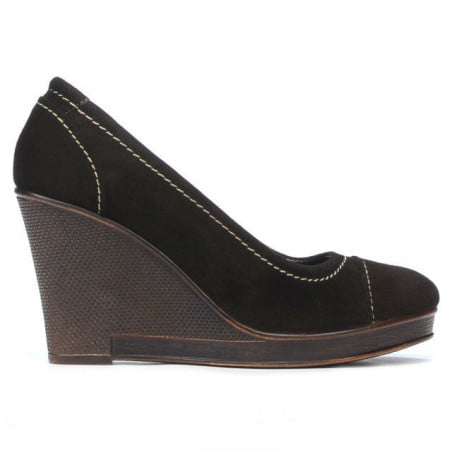 Damen Freizeitschuhe 177 Kaffee Veloursleder