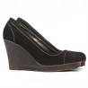 Damen Freizeitschuhe 177 Kaffee Veloursleder