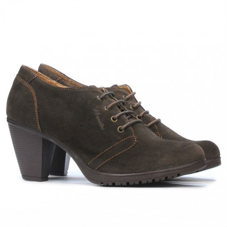 Damen Freizeitschuhe 167 kaffeefarbener Velours