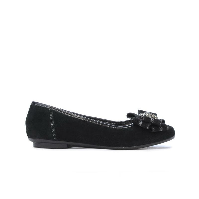 Damen Ballerinas 181 schwarz Velours