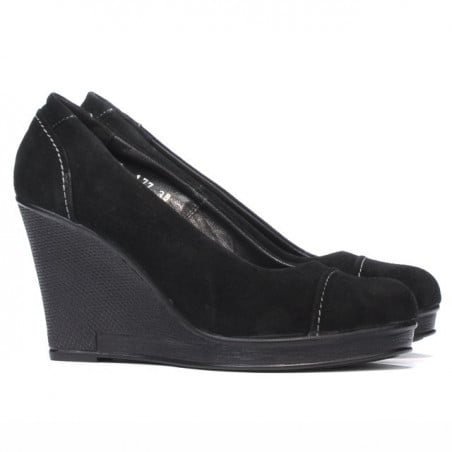 Damen Freizeitschuhe 177 Schwarz Velours