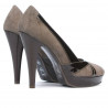 Elegante Damenschuhe 1206 Sand Antilope kombiniert
