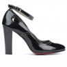 Elegante Damenschuhe 1228 schwarz Lack
