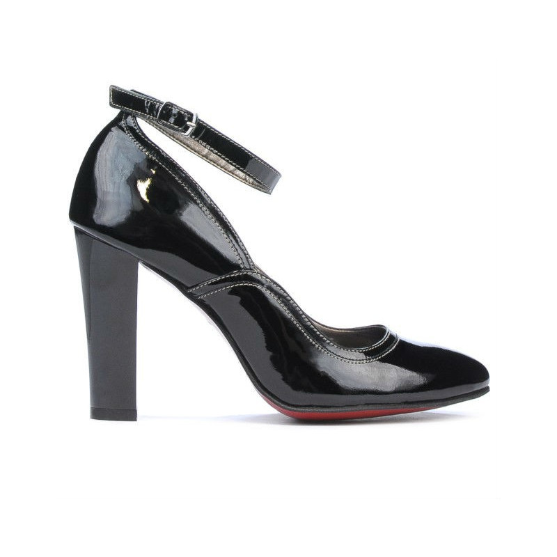 Elegante Damenschuhe 1228 schwarz Lack