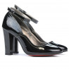 Elegante Damenschuhe 1228 schwarz Lack