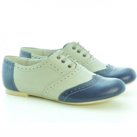 Damen Freizeitschuhe 186 Indigo+Beige