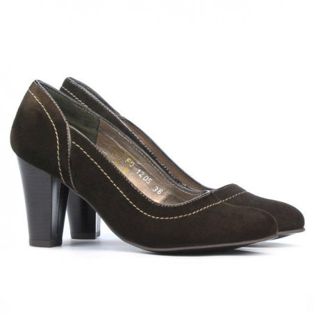 Elegante Damenschuhe 1205 Kaffee Antilope