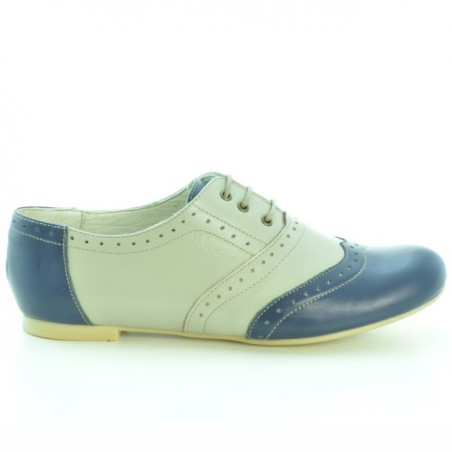 Damen Freizeitschuhe 186 Indigo+Beige