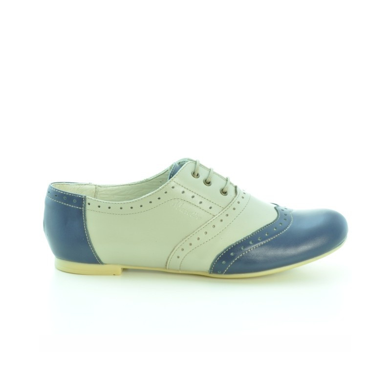 Damen Freizeitschuhe 186 Indigo+Beige