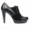 Elegante Damenschuhe 1091 in Schwarz kombiniert