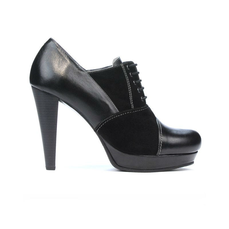 Elegante Damenschuhe 1091 in Schwarz kombiniert