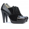 Elegante Damenschuhe 1091 in Schwarz kombiniert