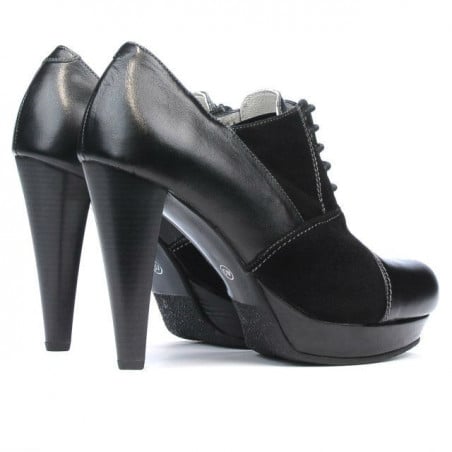 Elegante Damenschuhe 1091 in Schwarz kombiniert