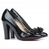Elegante Damenschuhe 1226 Lack Schwarz