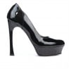 Elegante Damenschuhe 1212 Lackschwarz