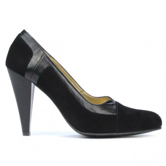 Elegante Damenschuhe 1090 Schwarz Antilope kombiniert Elegante Damenschuhe 1090 Schwarz Antilope kombiniert