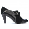 Damen elegante Schuhe 1210 schwarz kombiniert