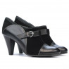 Damen elegante Schuhe 1210 schwarz kombiniert