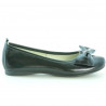 Damen Ballerinas 638 schwarzer Lack