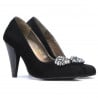 Elegante Damenschuhe 1067 schwarz Antilope