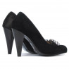 Elegante Damenschuhe 1067 schwarz Antilope