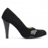 Elegante Damenschuhe 1040 schwarz Antilope