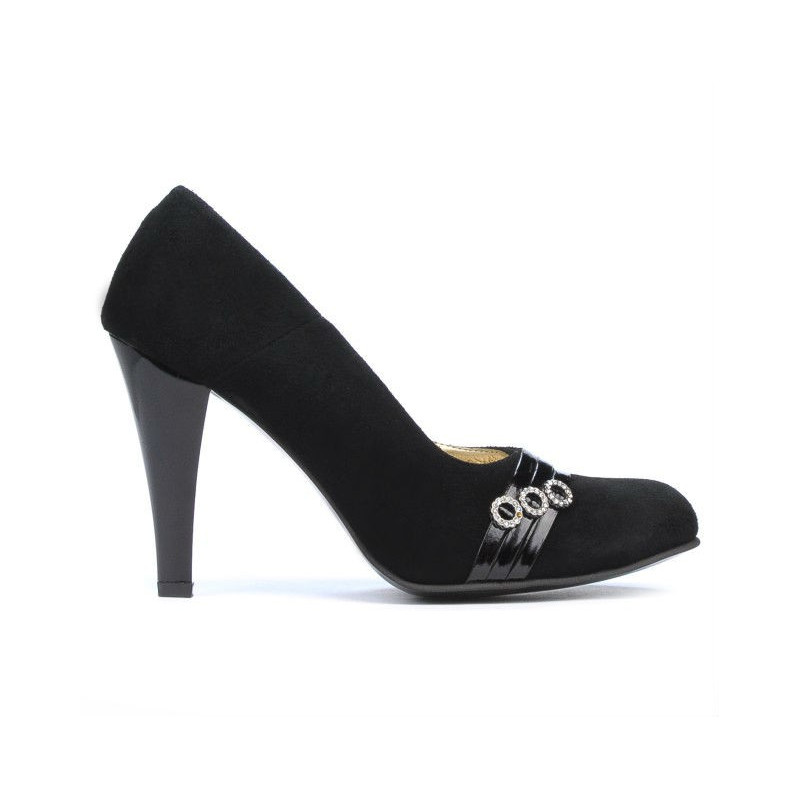 Elegante Damenschuhe 1040 schwarz Antilope
