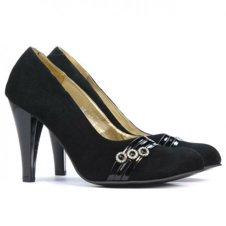 Elegante Damenschuhe 1040 schwarz Antilope