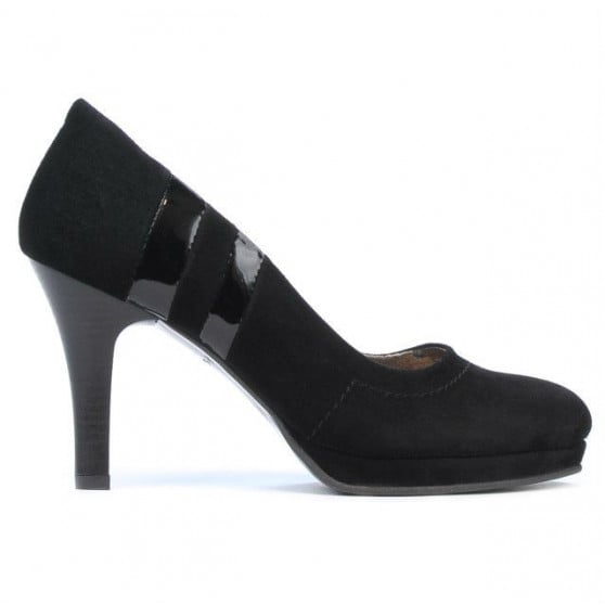 Elegante Damenschuhe 1086 schwarz Antilopenleder Elegante Damenschuhe 1086 schwarz Antilopenleder