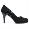 Elegante Damenschuhe 1086 schwarz Antilopenleder