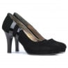 Elegante Damenschuhe 1086 schwarz Antilopenleder