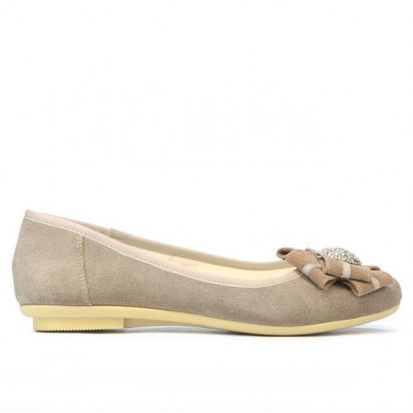 Damen-Ballerinas 181 Sand Velours