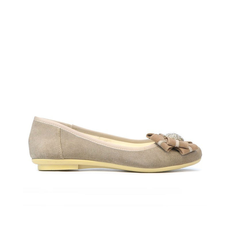 Damen-Ballerinas 181 Sand Velours