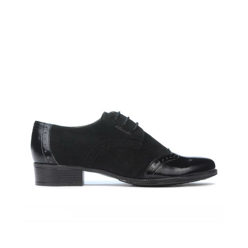 Damen-Casual-Schuhe 691 lackschwarz kombiniert