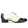 Damen Freizeitschuhe 691 Lack Schwarz+Beige