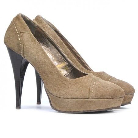 Elegante Damenschuhe 1082 Sandfarbe
