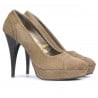 Elegante Damenschuhe 1082 Sandfarbe
