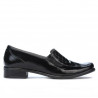 Damen-Casual-Schuhe 649 Croco Lack Schwarz