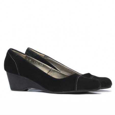 Damen Freizeitschuhe 193 schwarz Veloursleder